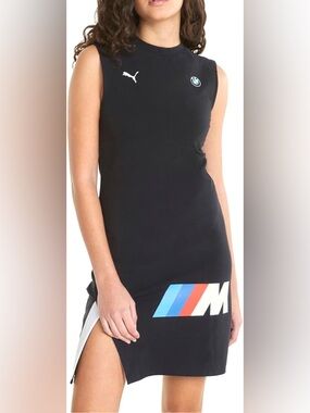PUMA Womens BMW MMS Statement Sleeveless Mini Dress Casual Casual - Black Small
